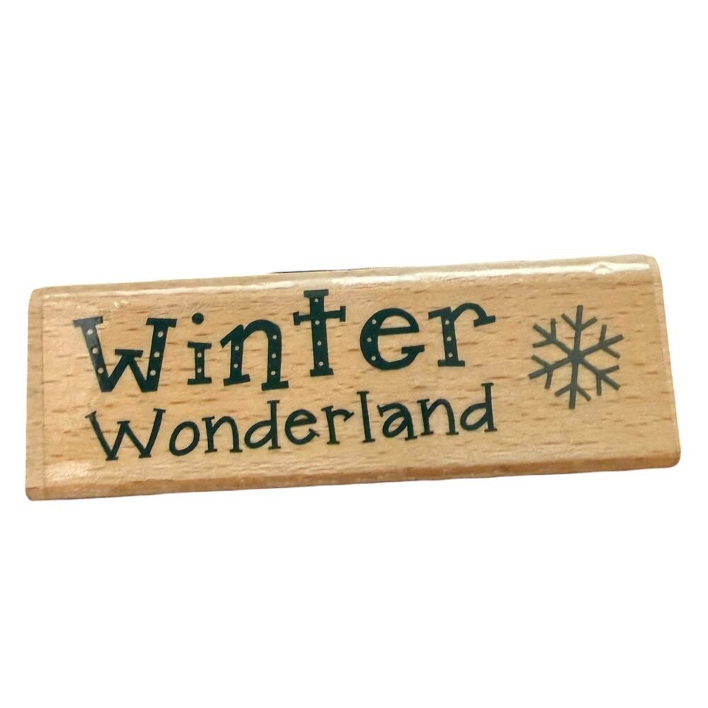 Studio G Winter Wonderland Snowflake Rubber Stamp NEW